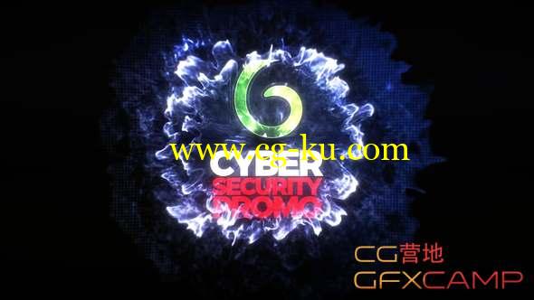 AE模板-科幻网络安全片头动画 Cyber Security Opener的图片1