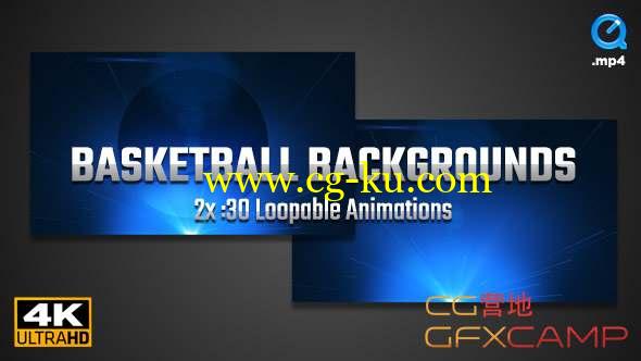 篮球动画背景视频素材 Basketball Backgrounds 4K的图片1
