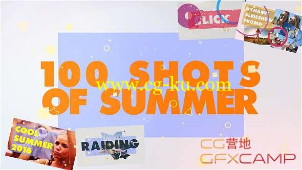 AE模板-夏天活力照片包装展示 100 Shots of Summer Slideshow的图片1