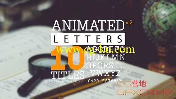 AE模板-英文字母文字书写动画 Animated Letters & 10 Titles Layout 2的图片1