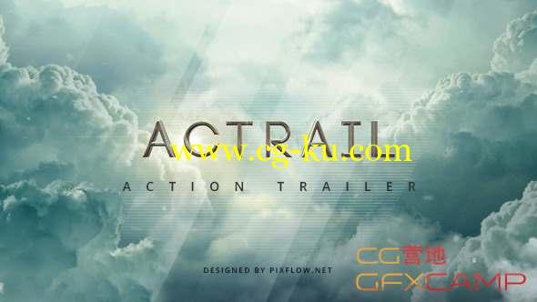 AE模板-大气云层人物介绍预告宣传片头 Actrail Action Trailer的图片1