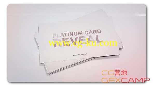 AE模板-名片卡片Logo动画 Platinum Card Reveal的图片1