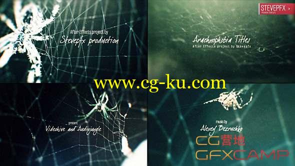AE模板-蜘蛛网视频宣传片头 Arachnophobia Titles的图片1