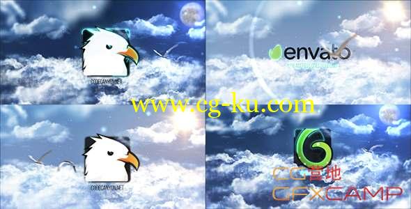 AE模板-大气云层三维Logo动画 Sky Logos Bundle的图片1