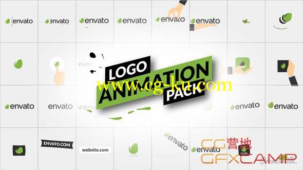AE模板-32组扁平化简洁Logo动画 Logo Animation Pack的图片1