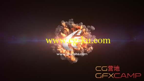 AE模板-火焰爆炸Logo动画 Quick Explosion Sting的图片1