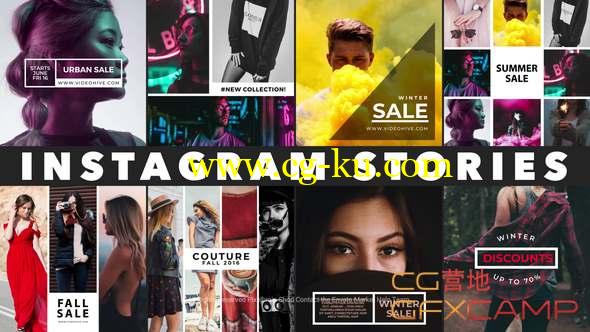 AE模板-INS时尚包装宣传动画 Instagram Stories的图片1