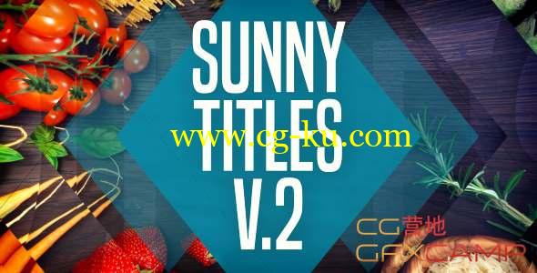 AE模板-图形遮罩文字标题栏目包装 Sunny Titles v2的图片1