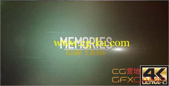AE模板-回忆复古照片相册片头 Memories Elegant Slideshow的图片1