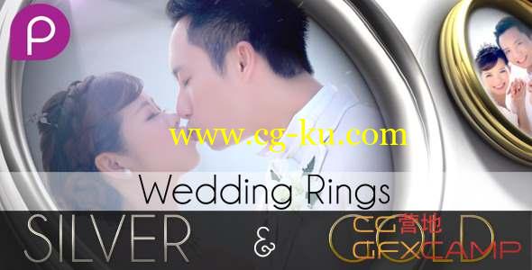 AE模板-戒指婚礼照片相册视频包装片头 Wedding Rings的图片1