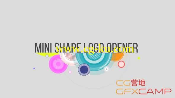 AE模板-圆圈图形Logo动画 Shape logo minimal的图片1