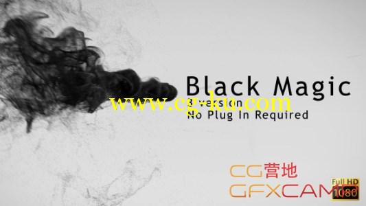 AE模板-中国风水墨粒子汇聚 VideoHie Black Magic的图片1
