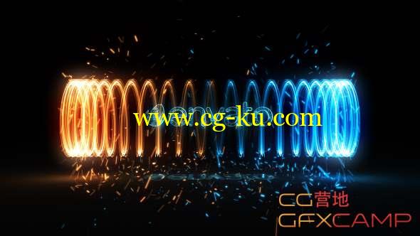 AE模板-能量环绕光线Logo动画 Futuristic Vortex Reveal的图片1