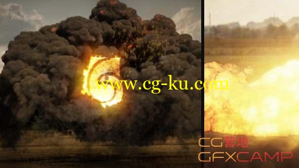 AE模板-爆炸火焰Logo动画 Explosion Logo的图片1