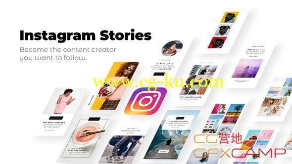AE模板-INS视频宣传包装片头 Instagram Stories的图片1