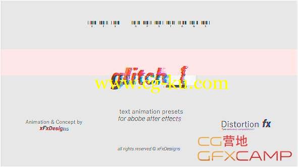 AE模板-科技感信号损坏文字标题动画 Project-x Glitch Text Maker的图片1