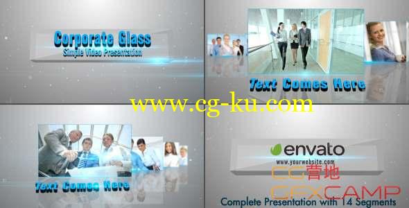AE模板-玻璃质感商务视频宣传包装 Corporate Glass Presentation的图片1