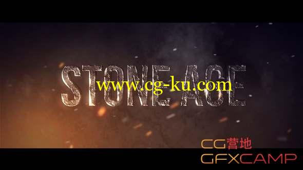AE模板-大气石头质感文字宣传片头 Stone Age的图片1