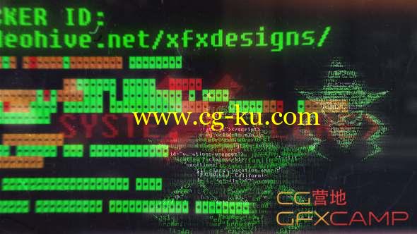AE模板-黑客代码Logo动画 Hacker Logo的图片1