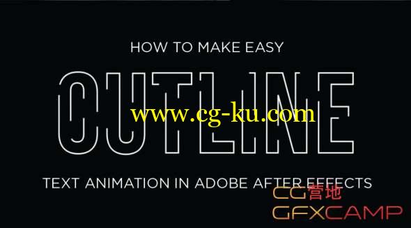 文字描边生长动画AE教程 Skillshare - Easy Outline Text Animation in Adobe After Effects的图片1
