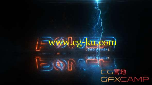 AE模板-能量描边闪电Logo动画 Power Logo的图片1