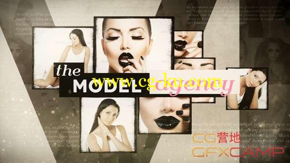AE模板-时尚图片宣传片头 Model Agency Opener的图片1