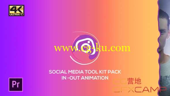 PR预设-时尚社交Logo动画 Social Media Pack Toolkit的图片1