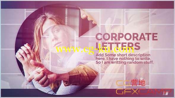 AE模板-商务文字图片宣传片头 Corporate Letters的图片1