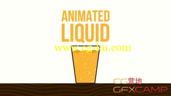 液体水面波MG图形动画AE教程 After Effects - Animated Liquid Effect Tutorial的图片1