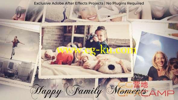 AE模板-家庭照片相册回忆片头 Photo Gallery - Happy Family Moments的图片1