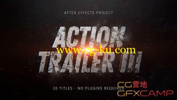 AE模板-动作电影视频宣传片 Action Trailer III的图片1