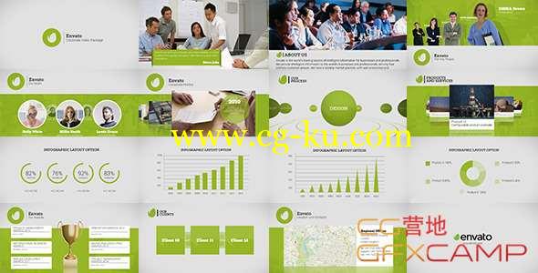 AE模板-商务绿色经济环保公司宣传包装 Corporate Video Package的图片1