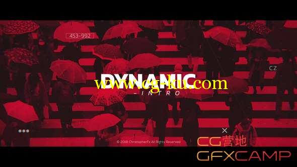 AE模板-动感时尚视频片头 Dynamic Intro的图片1