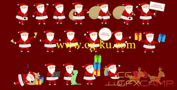 AE模板-卡通圣诞老人动画 Santa Animation & Greetings的图片1
