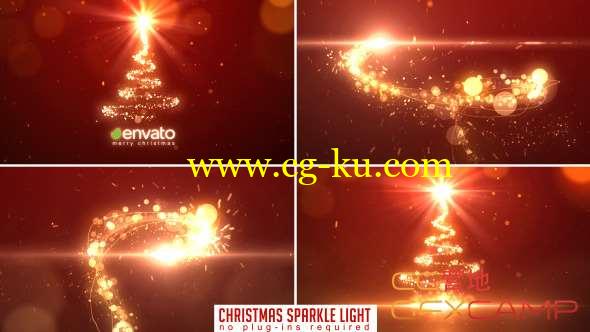 AE模板-圣诞节光效动画开场 Christmas Sparkle Light的图片1