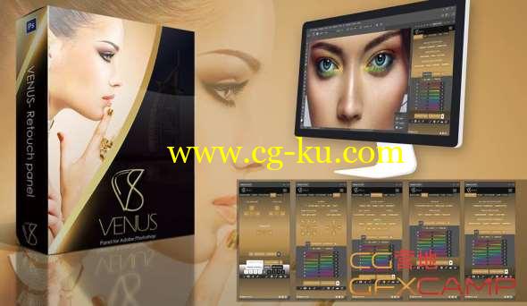 PS人像图片美容插件 Venus Retouch Panel 1.6.1 For Photoshop Win/Mac的图片1