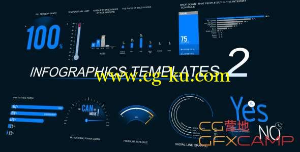 AE模板-信息数据图表柱状图饼状图动画 Infographic Template 2 3 4 5 6 7 9的图片1
