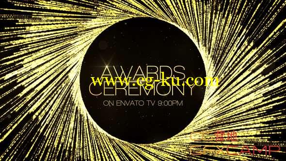 AE模板-光线粒子环绕颁奖典礼包装片头 Awards Show的图片1