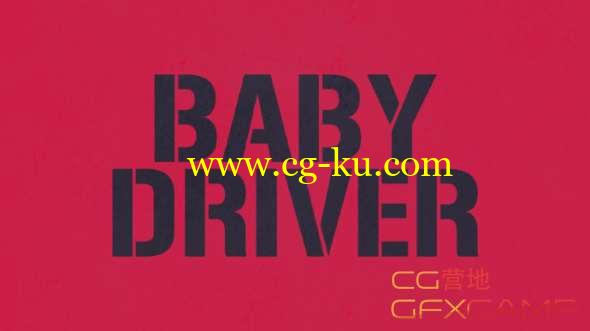 极盗车神标题字幕AE教程 After Effects - Recreating Baby Driver Title Animation Tutorial的图片1