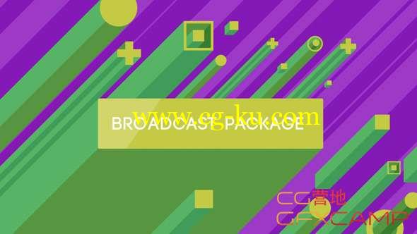 AE模板-等距扁平化栏目包装 Isometric Broadcast Package的图片1