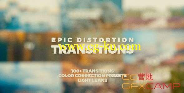 AE模板-大气扭曲视频转场 Epic Distortion Transitions的图片1