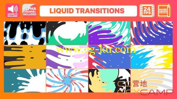 PR预设-流体图形视频转场 Liquid Transitions Pack的图片1