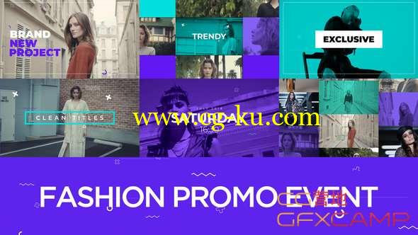 AE模板-时尚视频宣传介绍片头 Fashion Promo Event的图片1