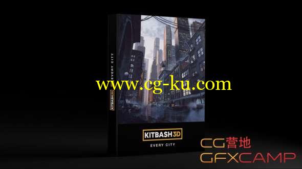 城市街道楼房3D模型 Kitbash3d - Every City (MAX/MA/OBJ/FBX格式)的图片1