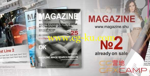 AE模板-时尚杂志翻页动画片头 New Magazine N2的图片1