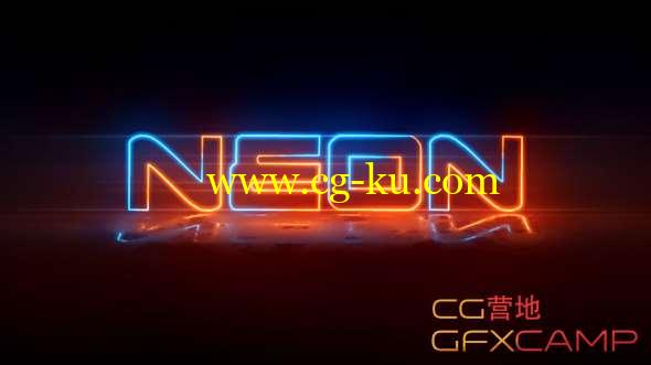 霓虹灯文字AE教程 After Effects - How to Create a Neon Text Animation Tutorial的图片1