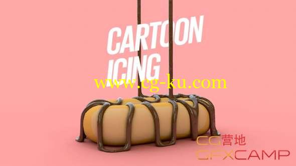 奶油巧克力C4D动画教程 Cinema 4D R20 - Animated Cartoon Icing Tutorial的图片1