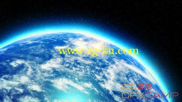 AE模板-宇宙飞入地球 VideoHive Earth Zoom Logo的图片1