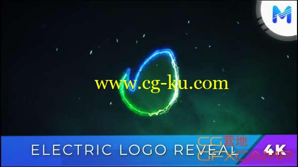 AE模板-Saber电流描边Logo动画 Electric Logo Reveal的图片1