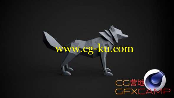 低多边形狼建模C4D教程(英文字幕) Udemy - Learn Cinema 4D: Low Poly Wolf的图片1